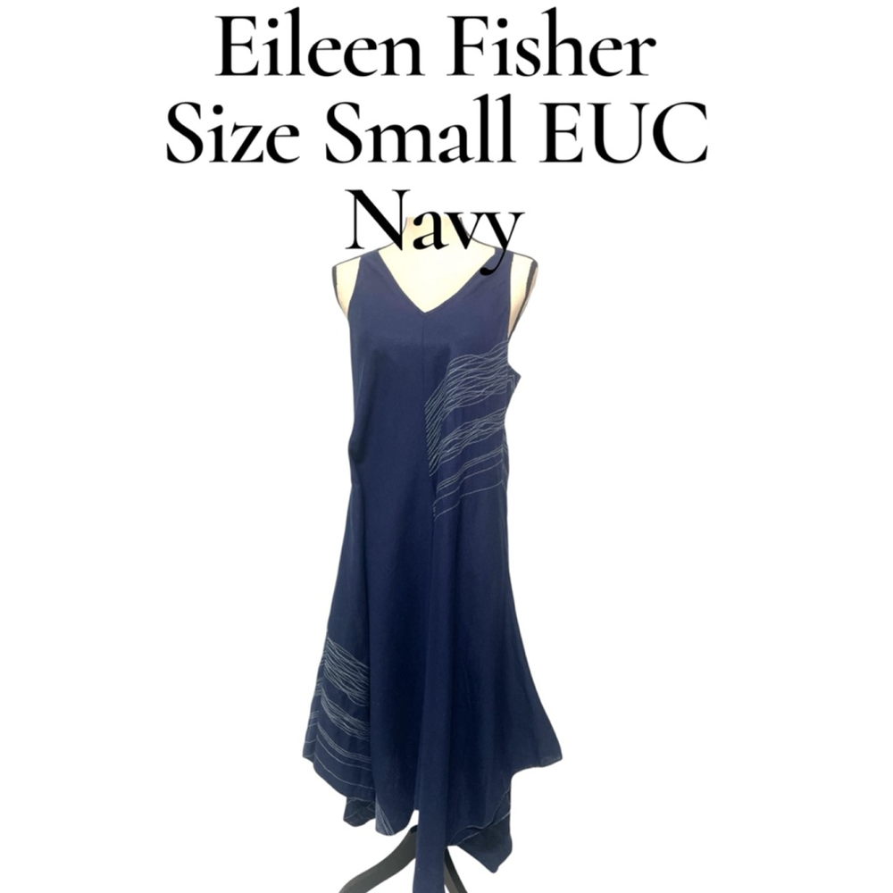 Women's Eileen Fisher Dress Size S Navy